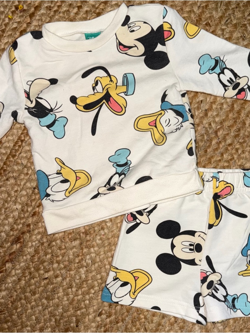 Disney Set with Mickey, Donald, Pluto & Goofy Faces